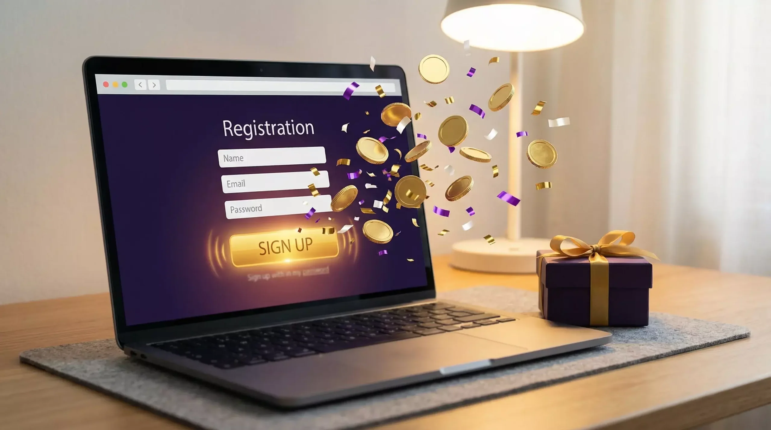 Chumba Casino welcome bonus interface showing free Sweeps Coins offer